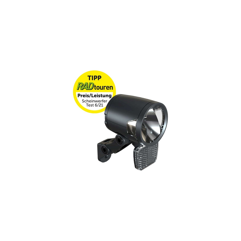 Afbeelding laden in galerijviewer, Herrmans koplamp h-black mr8 dynamo on off 180 lumen zwart
