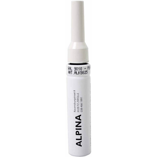 Alpina lakstift white pearl pure white ral9010