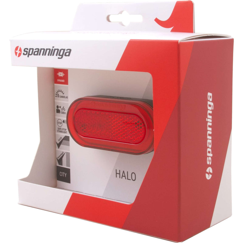Afbeelding laden in galerijviewer, Spanninga metaal b.v. spanninga dynamo drager achterlicht halo xds 6vac. boutafstand 50mm. met standlicht
