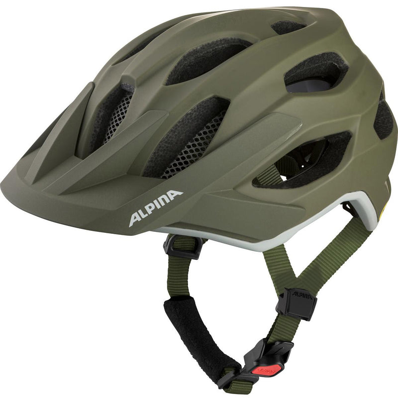 Afbeelding laden in galerijviewer, Olympic sportswear alpina sports mtb helm apax mips 57-62 mat groen
