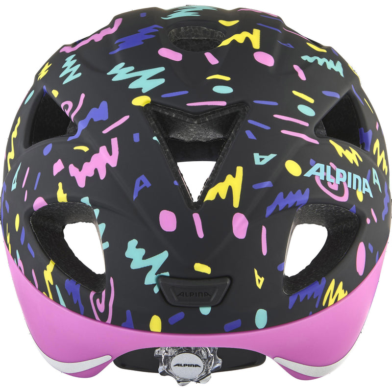 Afbeelding laden in galerijviewer, Olympic sportswear alpina sports kinderhelm ximo flash black-confetti 49-54 mat
