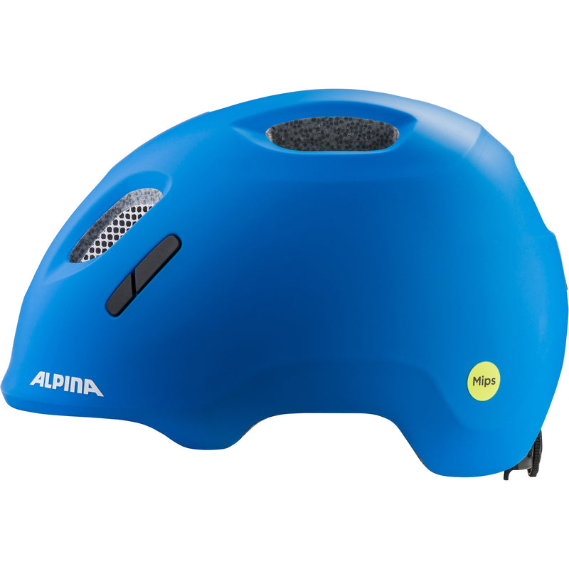 Afbeelding laden in galerijviewer, Olympic sportswear alpina sports kinderhelm ximo 2 mips 47-51 mat blauw
