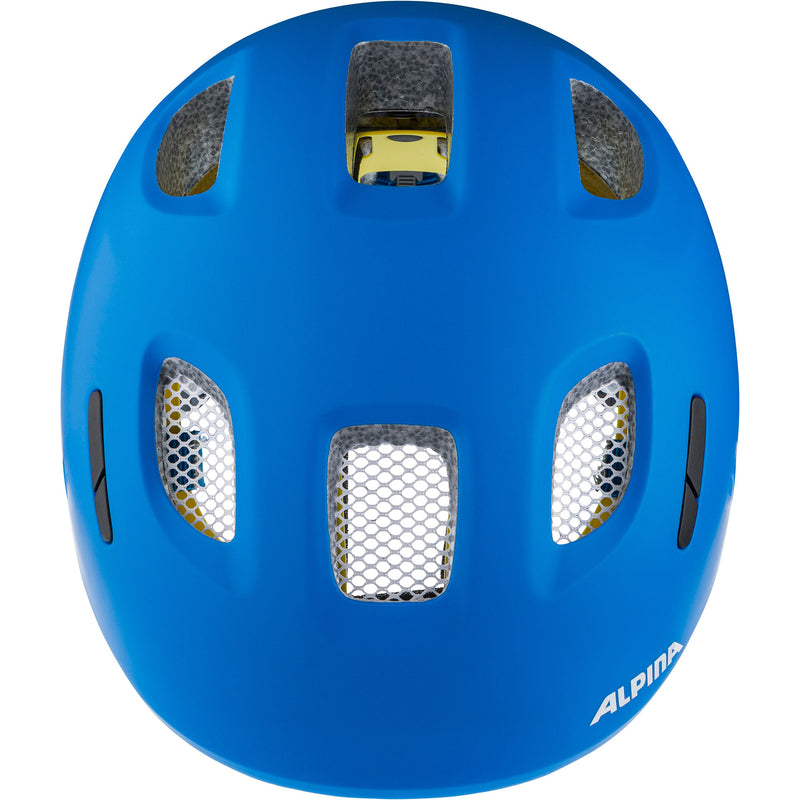 Afbeelding laden in galerijviewer, Olympic sportswear alpina sports kinderhelm ximo 2 mips 49-54 mat blauw
