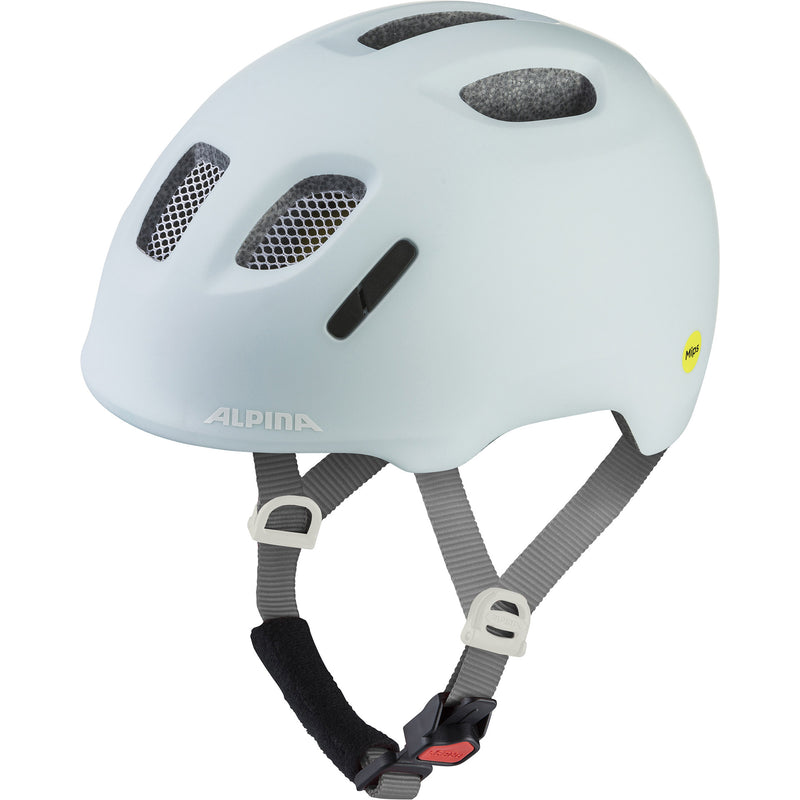 Afbeelding laden in galerijviewer, Olympic sportswear alpina sports kinderhelm ximo 2 mips 49-54 mat pastel blauw
