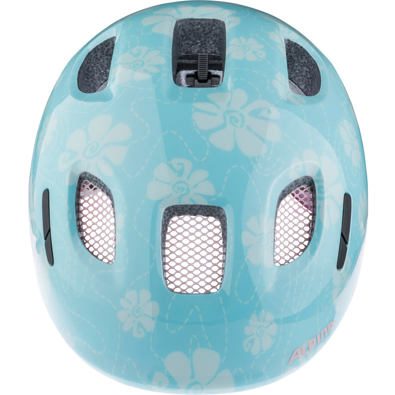 Afbeelding laden in galerijviewer, Olympic sportswear alpina sports kinderhelm ximo 2 aqua rose flower 45-49 glans
