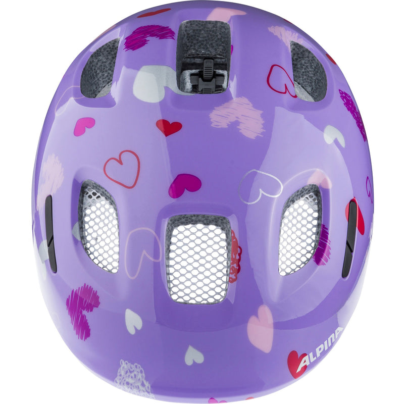 Afbeelding laden in galerijviewer, Olympic sportswear alpina sports kinderhelm ximo 2 purple hearts 45-49 glans
