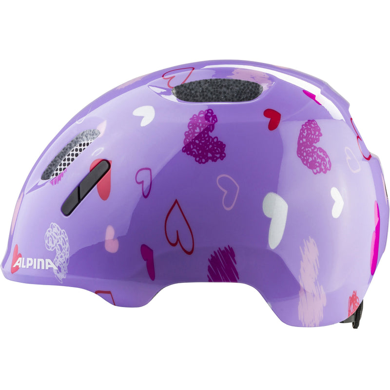 Afbeelding laden in galerijviewer, Olympic sportswear alpina sports kinderhelm ximo 2 purple hearts 45-49 glans

