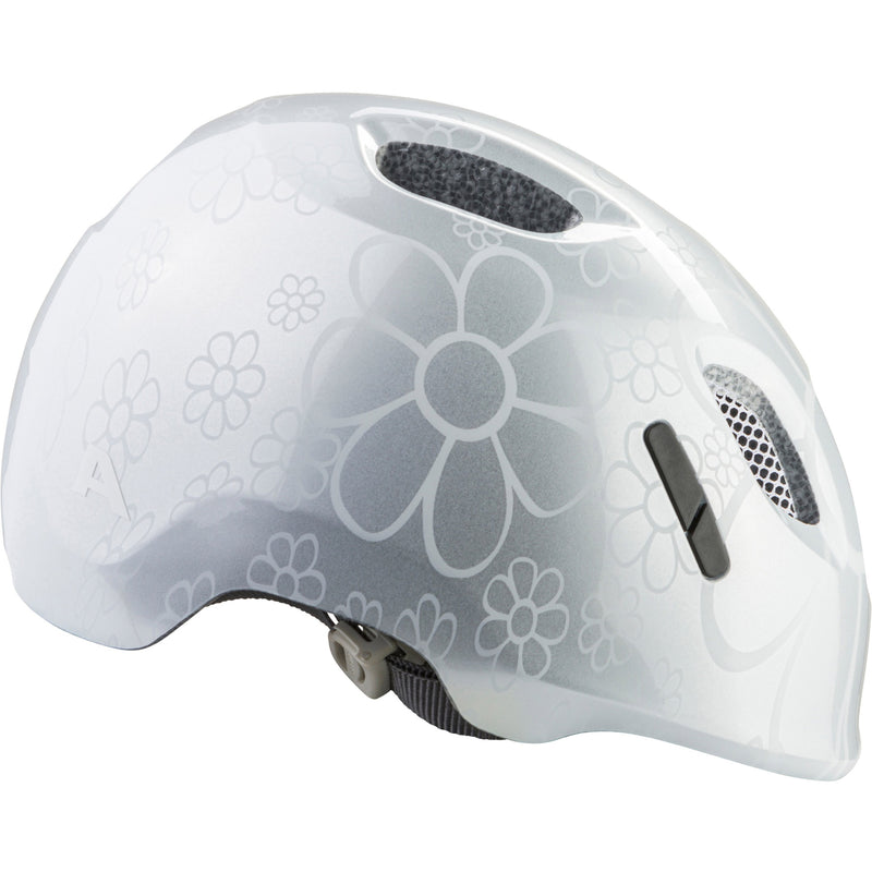 Afbeelding laden in galerijviewer, Olympic sportswear alpina sports kinderhelm ximo 2 silver flower 45-49 glans
