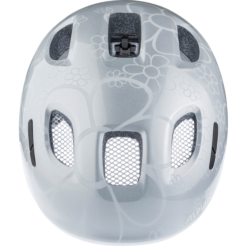 Afbeelding laden in galerijviewer, Olympic sportswear alpina sports kinderhelm ximo 2 silver flower 47-51 glans
