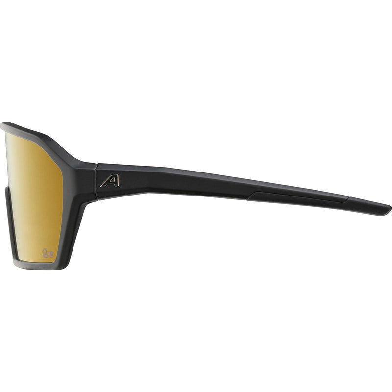 Afbeelding laden in galerijviewer, Olympic sportswear alpina sports sportbril ram q-lite gouden spiegel zwart

