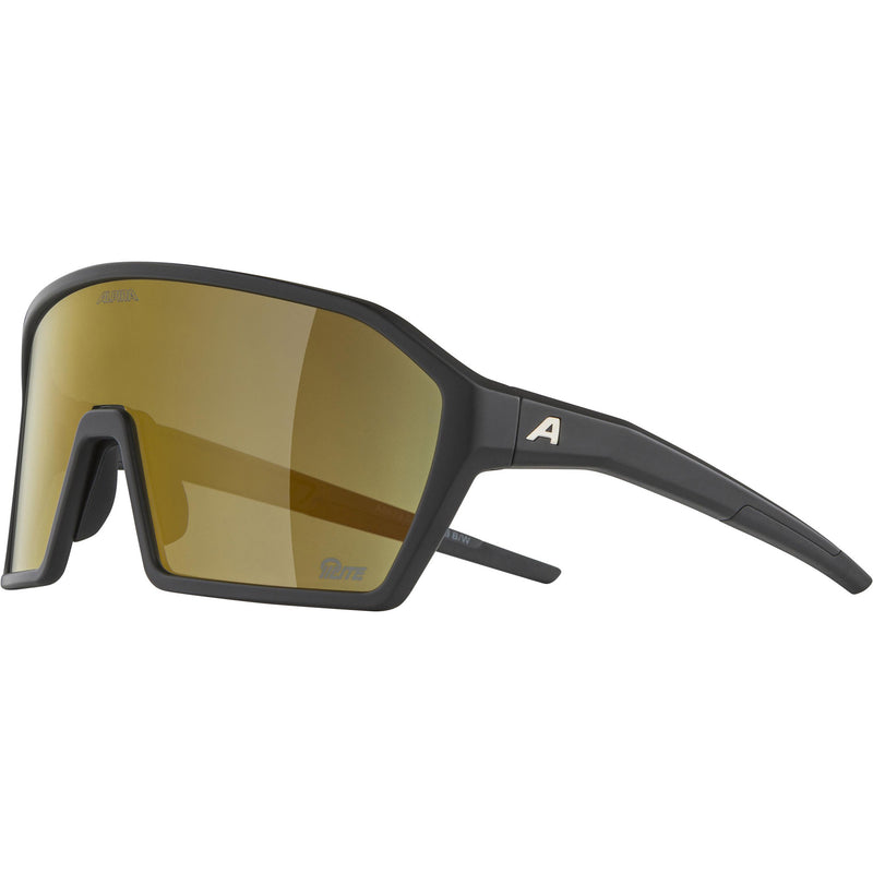 Afbeelding laden in galerijviewer, Olympic sportswear alpina sports sportbril ram q-lite gouden spiegel zwart

