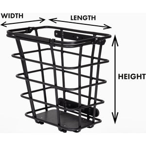 Atranvelo mand epic side rear basket epic side black