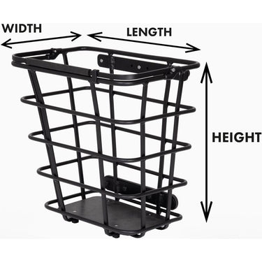 Atranvelo mand epic side rear basket epic side black