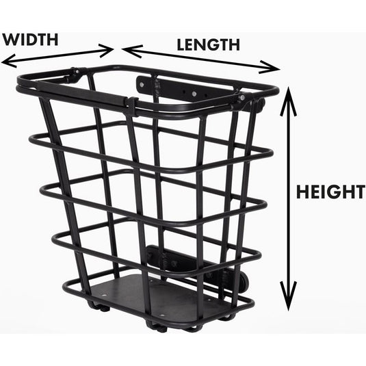 Atranvelo mand epic side rear basket epic side black