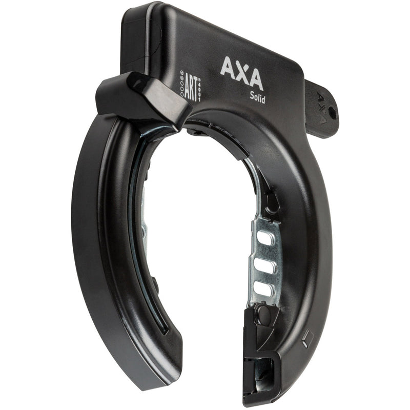 Afbeelding laden in galerijviewer, Axa ringslot solid zwart spatbordbevestiging (kaart)

