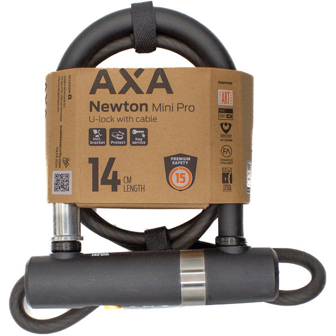 Afbeelding laden in galerijviewer, Axa beugelslot newton u-lock pro mini met kabel
