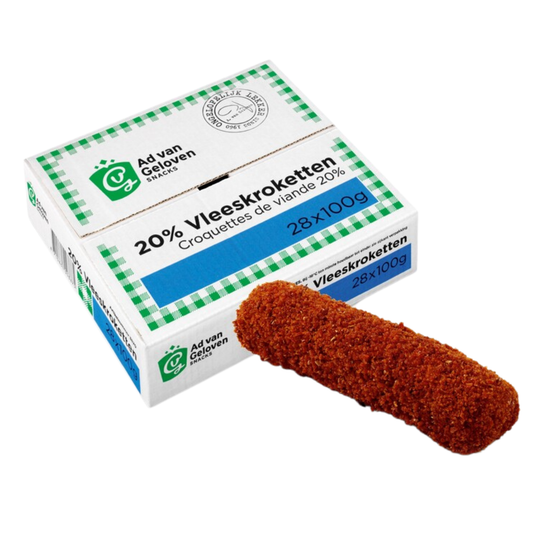 Ad van geloven 20% vleeskroket (28x 100 gr)