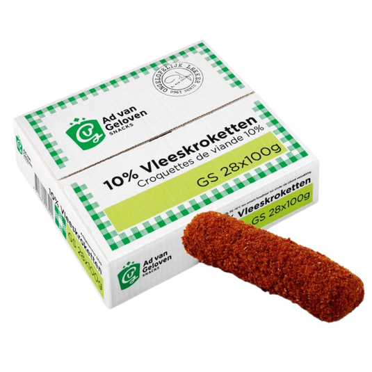 Ad van geloven 10% vleeskroket (28x 100 gr)