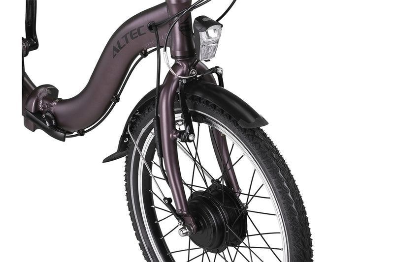 Afbeelding laden in galerijviewer, Altec Comfort E-bike Vouwfiets 20 inch 7-spd. 518Wh Terra Brown M129 40Nm -
