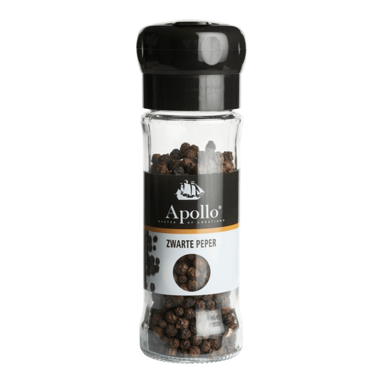 Apollo zwarte peper heel strooimolen (6x 45gr)
