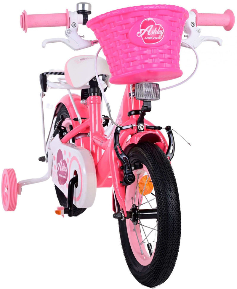 Afbeelding laden in galerijviewer, Volare Ashley Kinderfiets Meisjes 12 inch Roze Rood Twee handremmen
