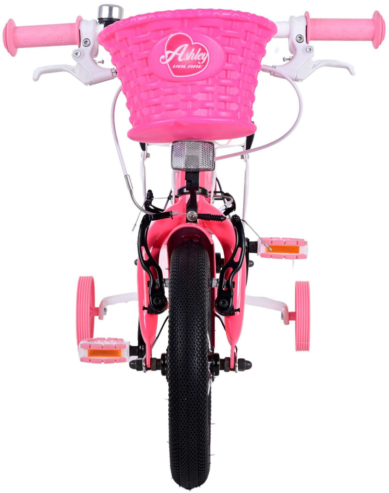 Afbeelding laden in galerijviewer, Volare Ashley Kinderfiets Meisjes 12 inch Roze Rood Twee handremmen
