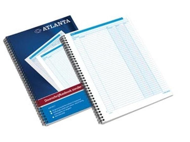 Djois doorschrijfkasboek a5414-011 a4 spiraalblok tweevoud 2 geldkolommen