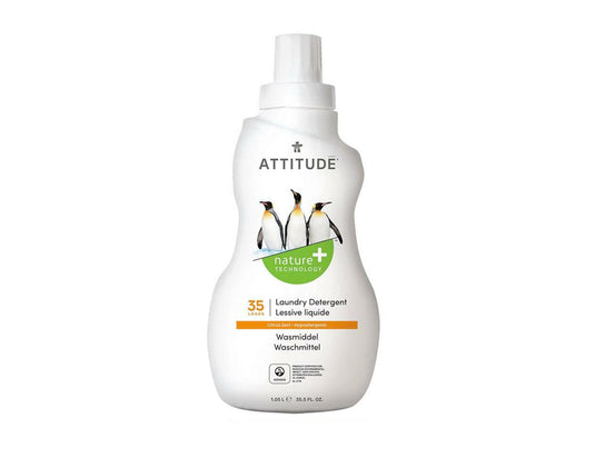 Attitude nature+ - vloeibaar wasmiddel - citrusschillen - 1,05l