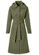 Basil trenchcoat mosse dames olive green s