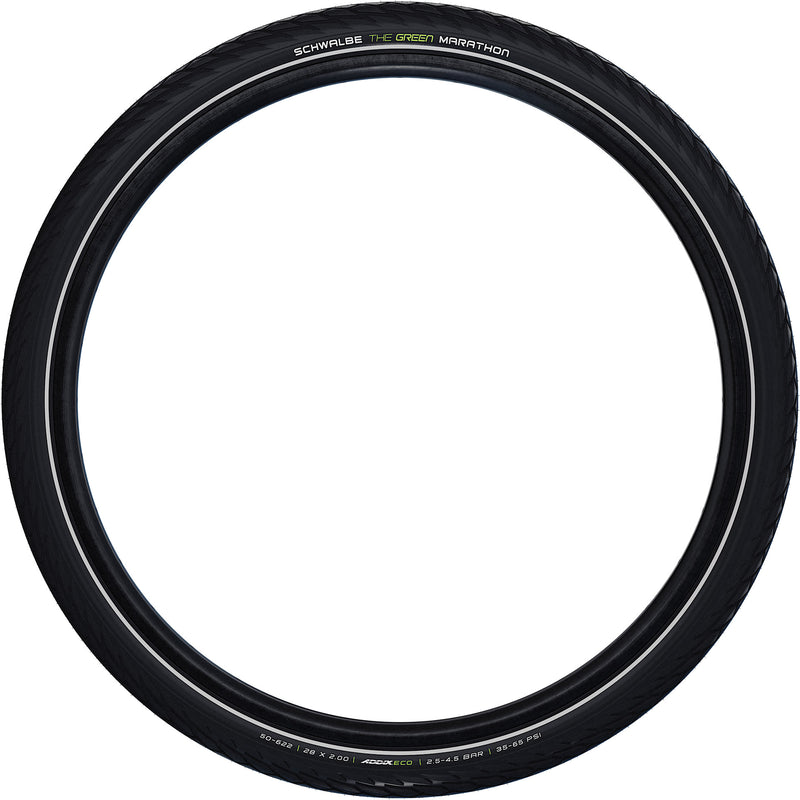 Afbeelding laden in galerijviewer, Schwalbe Buitenband Green Marathon GreenGuard 28x1 5 8x1 3 8 (37-622) zwart
