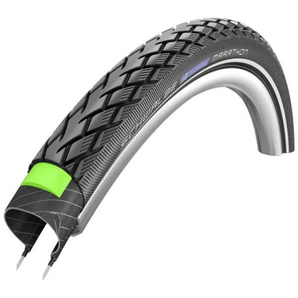 Afbeelding laden in galerijviewer, Schwalbe Buitenband Marathon Perf G-Guard 16 x 1.75 zw refl
