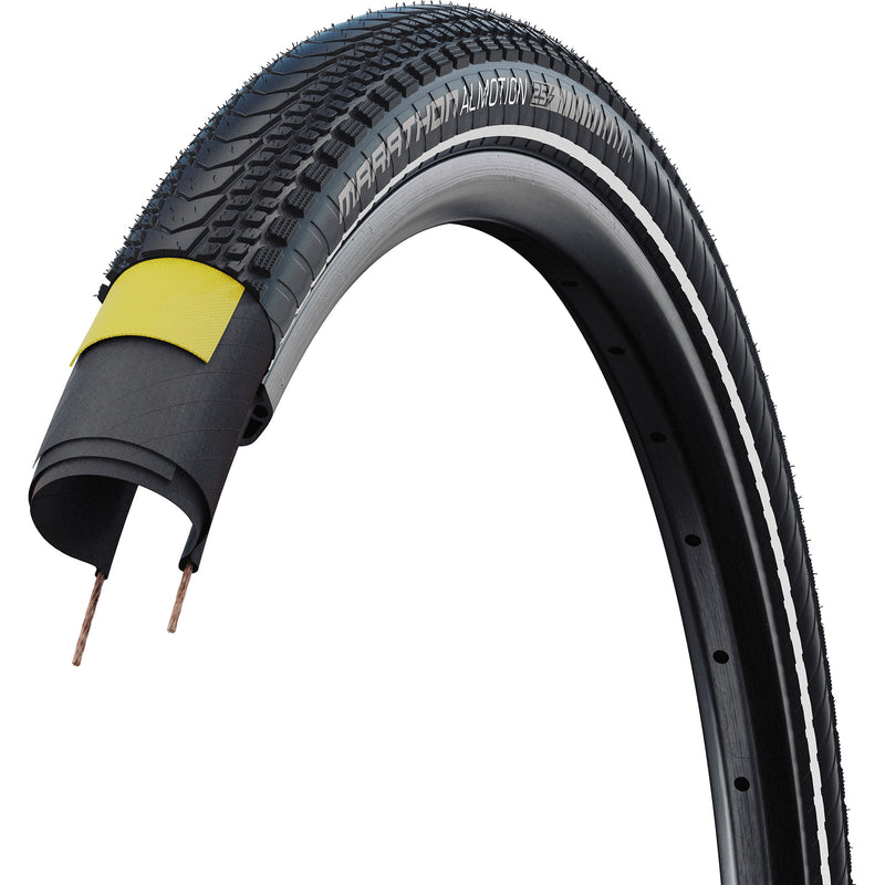 Afbeelding laden in galerijviewer, Schwalbe vouwband marathon almotion pro 55-584 tlr +r zwart

