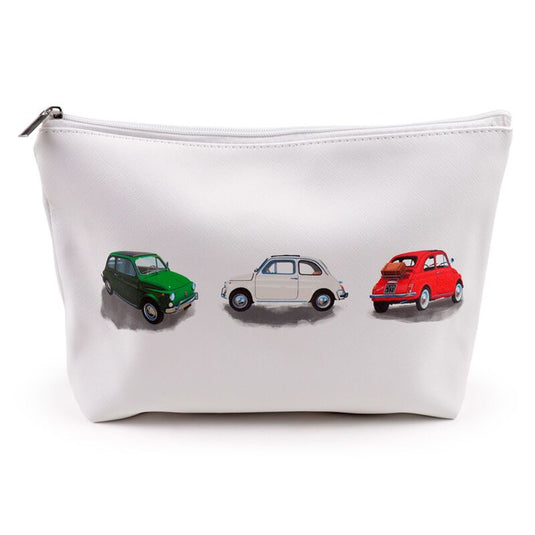 Fiat 500 pvc toilettas makeup tas large