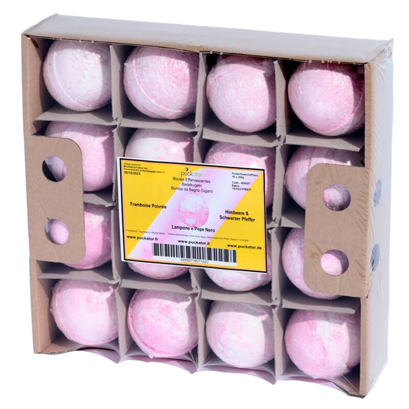 Afbeelding laden in galerijviewer, Sheaboter bruisballen tray - frambozen zwarte peper
