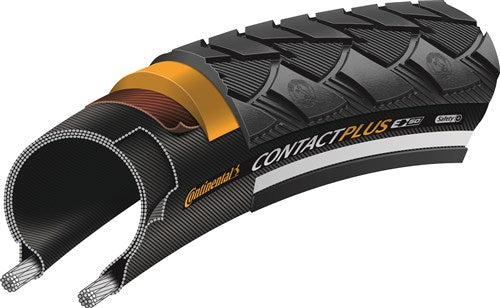 Afbeelding laden in galerijviewer, Continental CONTACT Trekkingfietsband 37-622 Zwart
