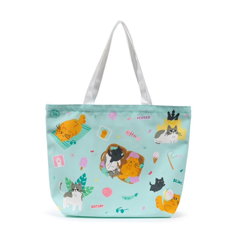 Afbeelding laden in galerijviewer, Beans co katten strandtas

