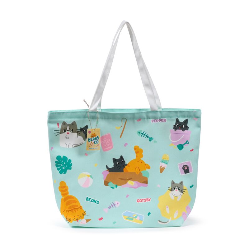 Afbeelding laden in galerijviewer, Beans co katten strandtas
