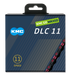 Kmc chain dlc 11 118l box waxed 11-speed black pink