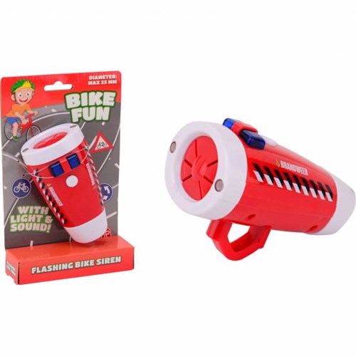Afbeelding laden in galerijviewer, Bike fun led lamp brandweer met sirene
