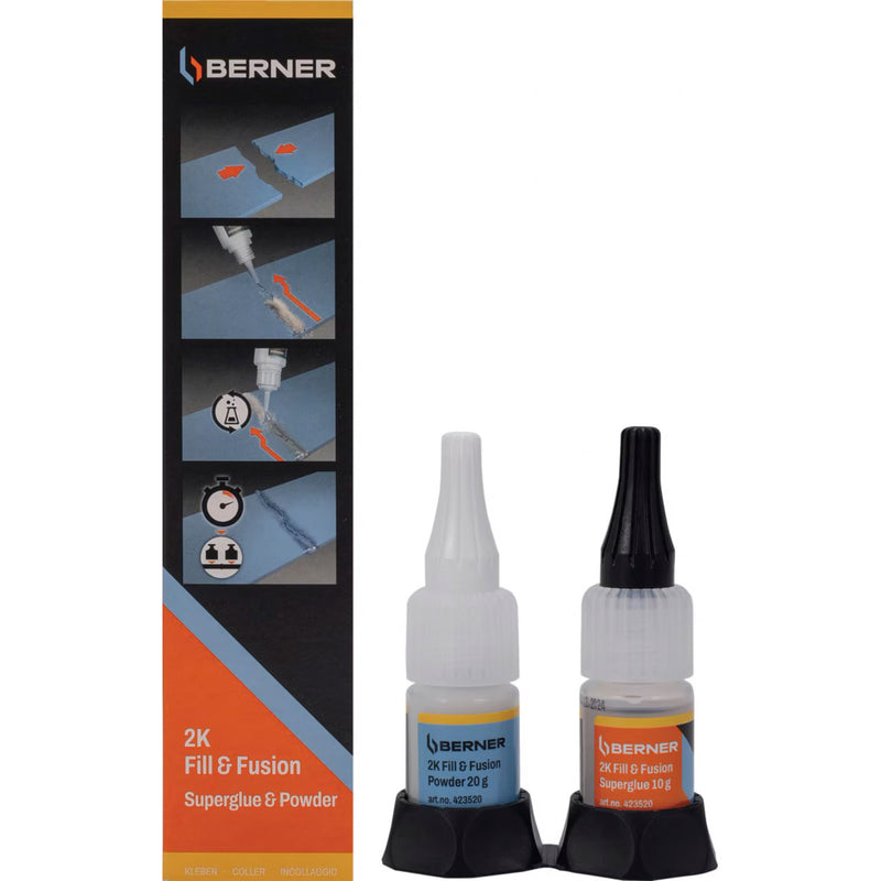 Afbeelding laden in galerijviewer, Cema berner 2-componentenlijm superglue 2k fill fusion 10g
