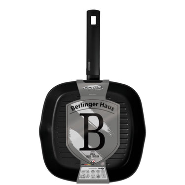 Berlingerhaus grillpan mat zwart 28cm