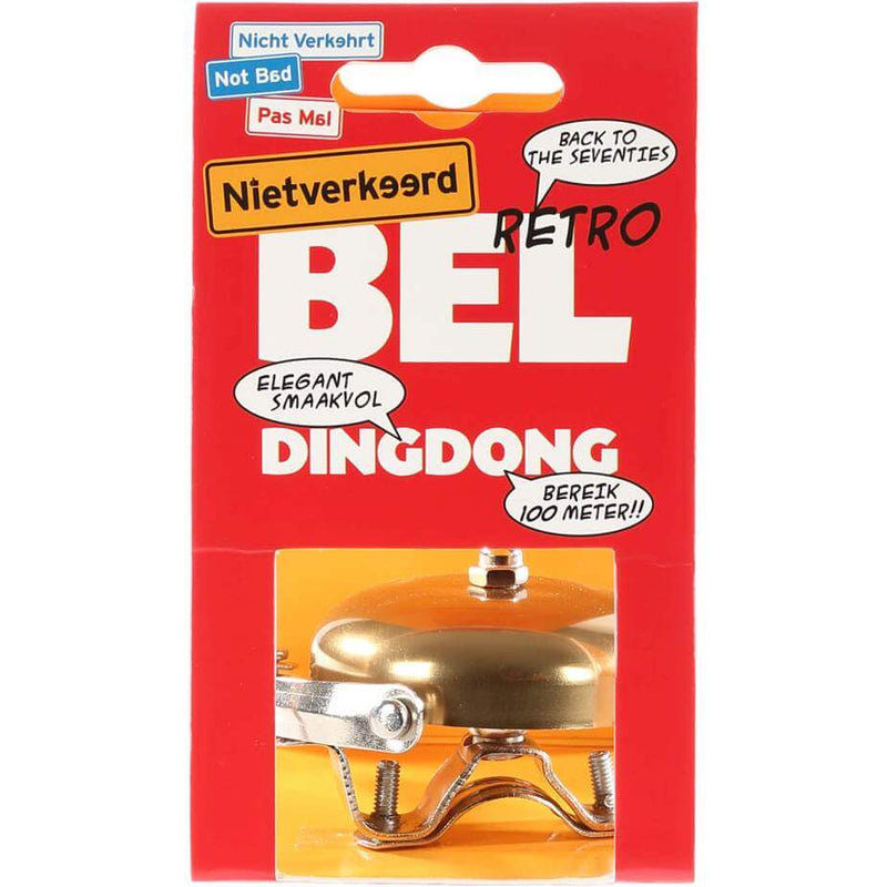 Afbeelding laden in galerijviewer, NietVerkeerd Racebel Retro aluminium 60 mm goud
