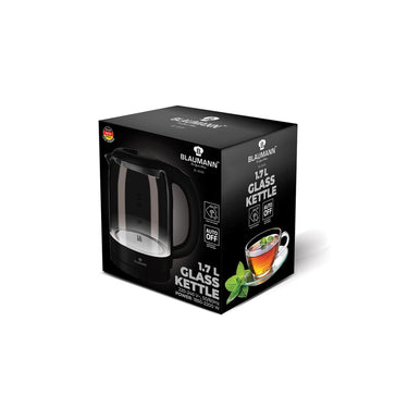 Blaumann black silver collection elektrische waterkoker 1,7l 2200w