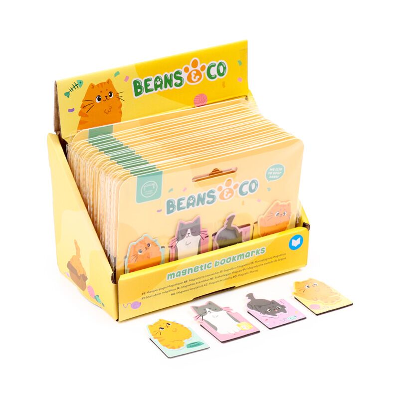 Afbeelding laden in galerijviewer, Beans co katten magnetische boekenlegger set
