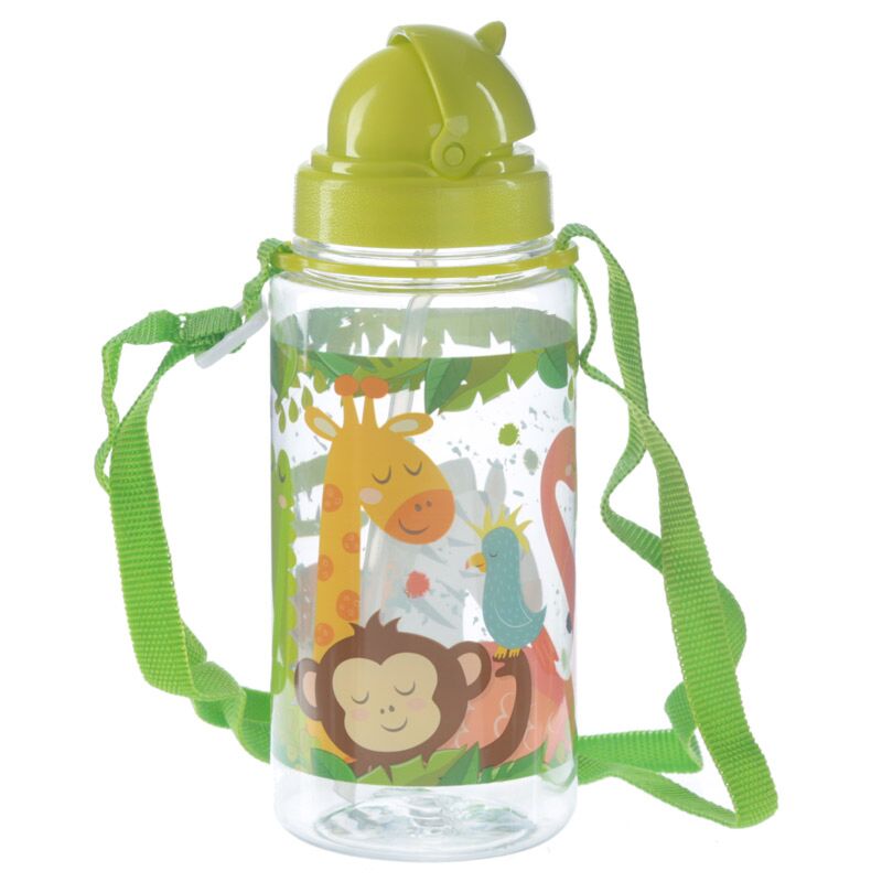 Afbeelding laden in galerijviewer, Zoo duurzame bpa-vrij 450ml kinder waterfles rietje
