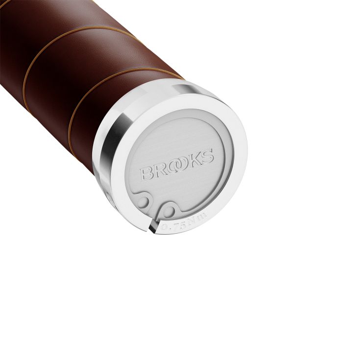 Afbeelding laden in galerijviewer, Brooks slender leather grips (130+130mm) - antic brown
