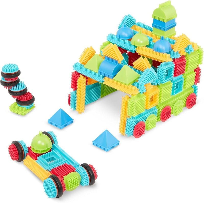 Afbeelding laden in galerijviewer, Bristle blocks in doos 112 delig
