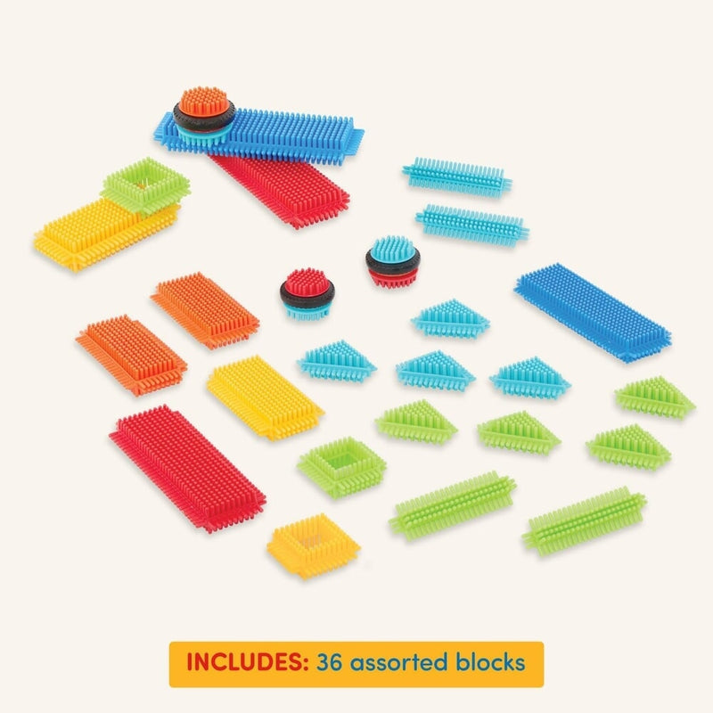 Afbeelding laden in galerijviewer, Bristle blocks in doos 36 delig
