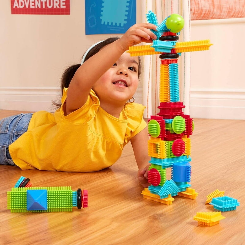 Afbeelding laden in galerijviewer, Bristle blocks in doos 56 delig
