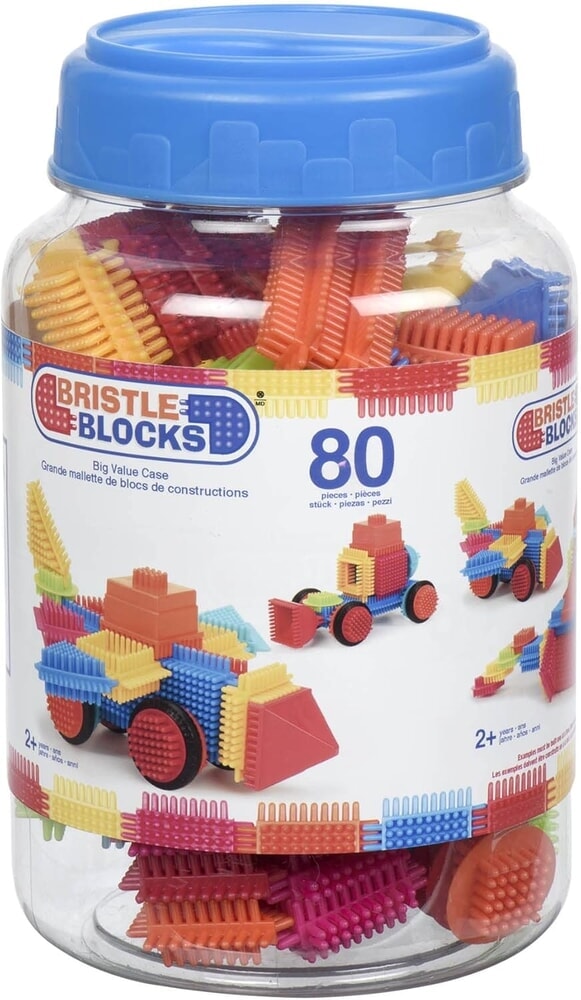 Afbeelding laden in galerijviewer, Bristle blocks in pot 80 delig
